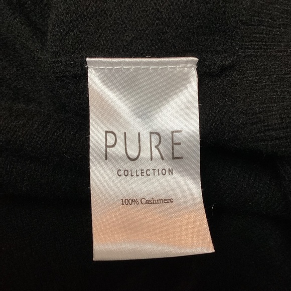 Pure Cashmere VNeck Mens XLarge Cashmere  Black - Picture 7 of 11